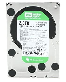 【中古】「非常に良い」WESTERN DIGITAL WD20EARS Caviar Green 2TB 64MB cache SATA 3.0Gb/s 3.5 internal hard drive (Bare Drive) [並行輸入品]