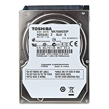 【中古】「非常に良い」Toshiba MK7559GSXP 750GB SATA/300 5400RPM 8MB 2.5\