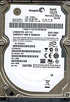 愛用 内蔵ハードディスクドライブ 9dg133 070 P N Stas 中古 Seagate F W 並行輸入品 Wu 160gb 3 Cmg Www Boontongkeethailand Com