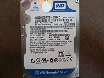 【中古】「未当て嵌める品」WD Blue 2.5inch 5400rpm 500GB 8MB SATA WD5000BPVT