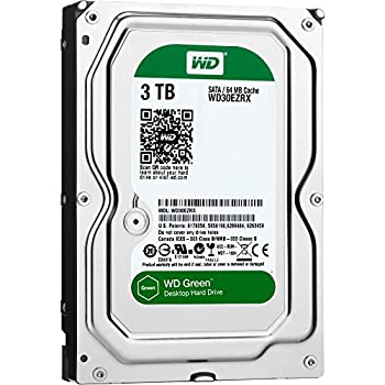 【中古】「ほぼ新品」Western Digital HDD 内蔵ハードディスク 3.5インチ 3TB WD Green WD30EZRX / Intellipower / SATA 6Gb/s