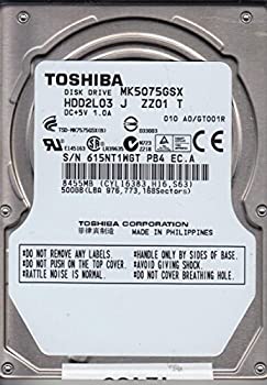 【中古】「非常に良い」Toshiba mk5075gsxハードドライブ500?GB 2.5?\" SATA 5.4?K 5400?RPM。