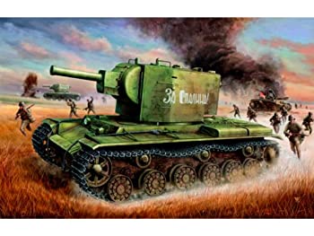 【中古】「ほぼ新品」トランペッター 1/35 ソビエト KV-2重戦車 プラモデル