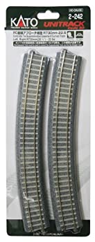 【中古】「未使用品」KATO HOゲージ PC曲線アプローチ線路 R730-22.5° 左右各2本入 2-242 鉄道模型用品