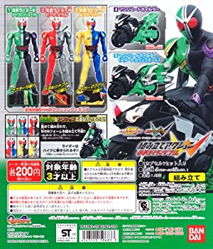【中古】「未使用品」仮面ライダーＷ 組み立てアクション仮面ライダーダブル 組立て ガイア バイク ガチャ（全５種フルセット）
