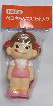 【中古】「ほぼ新品」ペコちゃん マスコット人形 ソフビ笛付