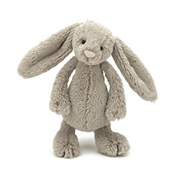 【中古】「未使用品」Jellycat(ジェリーキャット) バシュフル バニー S ぬいぐるみ ウサギ 座高15cm ベージュ