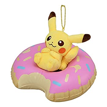 【中古】「ほぼ新品」ポケモンセンターオリジナル マスコット ドーナッツ釣り浮き輪のピカチュウ