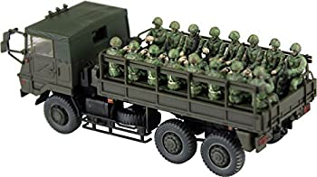 【中古】（非常に良い）青島文化教材社 1/72 ミリタリーモデルシリーズ No.12 陸上自衛隊 73式大型トラック 3t半 乗車隊員20体セット プラモデル