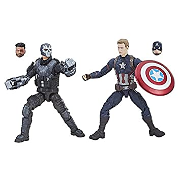 【中古】「ほぼ新品」マーベル・レジェンド シネマティックユニバース10thアニバーサリー 6インチ アクションフィギュア 2パック/キャプテン・アメリカ&クロスボーン