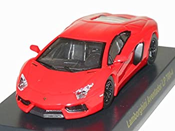 【中古】「ほぼ新品」京商 1/64 ランボルギーニ　 ミニカーコレクション４　アヴェンタドール　赤