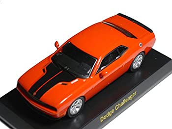 【中古】「ほぼ新品」京商 1/64 亜米利加スポーツカー  ミニカー寄せあわせ２ ダッジ・チャレンジャー ＳＲＴ８  オレンジ色 おもちゃ-ミニカー・トイカー-車