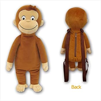 【中古】「ほぼ新品」おさるのジョージ ぬいぐるみ 背嚢