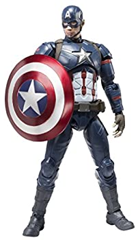 【中古】「未使用品」S.H.フィギュアーツ キャプテン・アメリカ (シビルウォー) 約150mm ABS&PVC製 塗装済み可動フィギュア