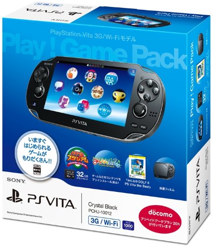【中古】PlayStaiton Vita 3G/Wi-Fi青写真 Play! Game Pack (PCHJ-10012)