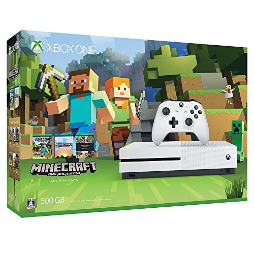 【中古】「未使用品」Xbox One S 500GB Ultra HD ブルーレイ対応プレイヤー Minecraft 同梱版 (ZQ9-00068)|オマツリライフ別館