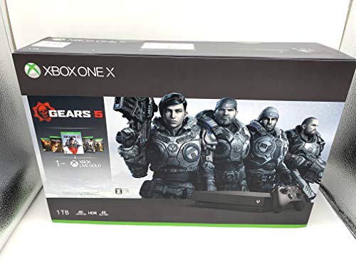 【中古】「未使用品」Xbox One X (Gears 5、Gears of War 1234 ダウンロード版 同梱)