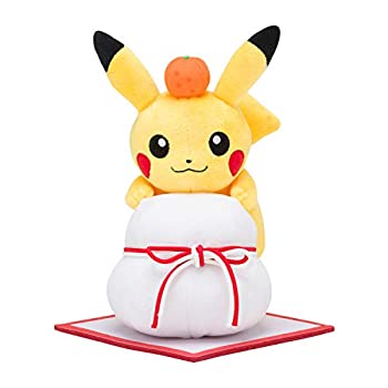 【中古】「ほぼ新品」ポケモンセンターオリジナル ぬいぐるみ ピカチュウと鏡餅