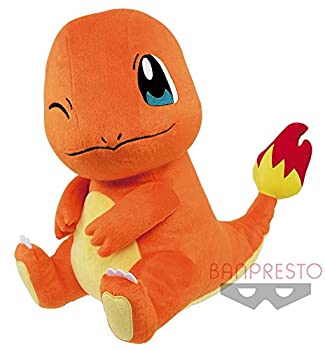 【中古】「未使用品」ポケットモンスター しっぽみてみて めちゃでか ぬいぐるみ ヒトカゲ プライズ アミューズメント