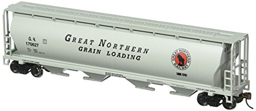 【中古】「非常に良い」Bachmann Trains - カナダ4ベイ円筒形グレインホッパー - グレートノーザン - HOスケール、グレー、8