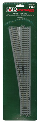 【中古】KATO HOゲージ 手動ポイント6番 左 2-862 鉄道模型用品