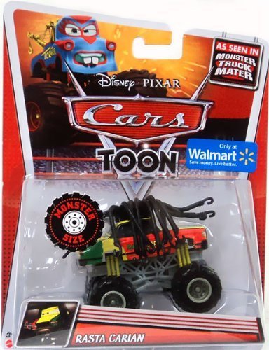 【中古】MATTEL 2013 DELUXE Disney-PIXAR CARS TOON MONSTER TRUCK MATER RASTA CARIAN マテル 「カーズ トゥーン」 DX モンスタートラックメーター|オマツリライフ別館