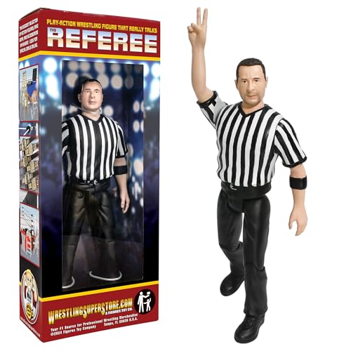 【中古】「非常に良い」[フィギュアトイカンパニー]Figures Toy Company Three Counting and Talking Wrestling Referee Action Figur｜オマツリライフ別館