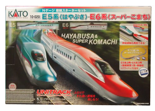 【中古】「非常に良い」KATO Nゲージ E5はやぶさ・E6スーパーこまち 複線スターターセット 10-020 鉄道模型入門セット