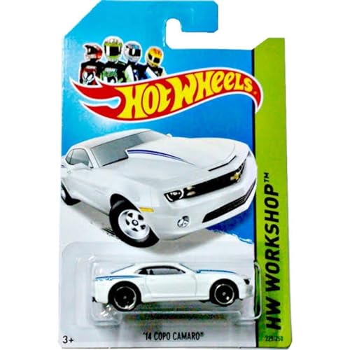 【中古】「ほぼ新品」Hot Wheels 2014 14 Copo Camaro (white) HW Workshop 229/250｜オマツリライフ別館