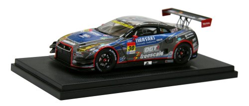 【中古】「未当て嵌める品」エブロ 1/43 IWASAKI OGT Racing GT-R SUPER GT300 2013 No.30 為し終わる品 乗り物のおもちゃ-ミニカー・トイカー-車