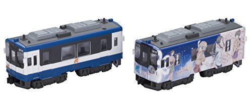 【中古】「非常に良い」Bトレインショーティー のと鉄道「花咲くいろは」ラッピング車 (NT201) (気動車2両入り) プラモデル画像