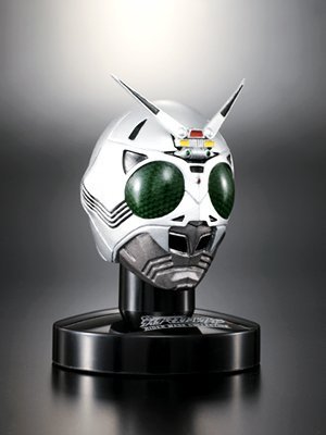 【中古】「ほぼ新品」仮面ライダー ライダーマスクコレクション vol.2 シャドームーン ノーマル台座 1/6スケール フィギュア