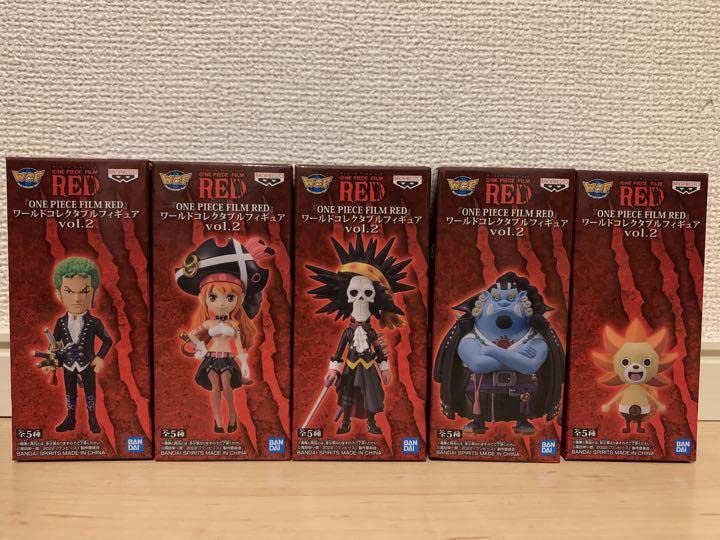 【中古】ワンピース 「ONE PIECE FILM RED」 ワールドコレクタブルフィギュアvol.2 [全5種セット(フルコンプ)]