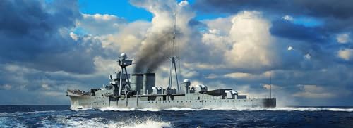 【中古】「非常に良い」トランペッター 1/700 イギリス海軍 軽巡洋艦 HMSカルカッタ プラモデル 06741 成型色｜オマツリライフ別館