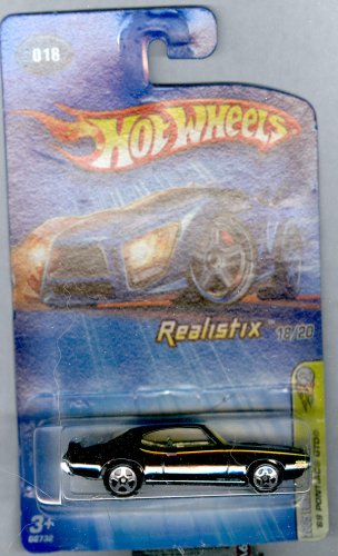 【中古】「非常に良い」Hot Wheels 2005-018 69 Pontiac GTO First Editions Realistix BLACK 1:64 Scale
