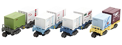 【中古】「ほぼ新品」Bトレインショーティー コンテナ貨車セット3・コキ100系 (4両入り) プラモデル