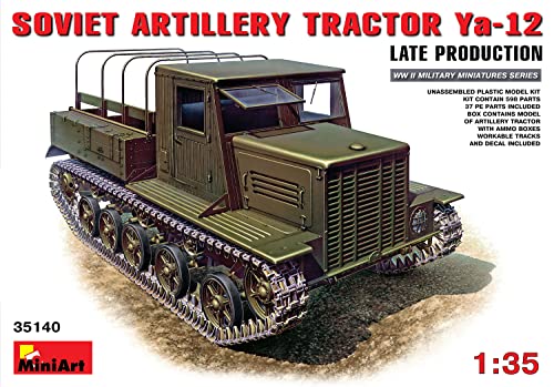 【中古】ミニアート 1/35 ソビエト砲兵トラクターYa12 後期型 MA35140 プラモデル｜オマツリライフ別館