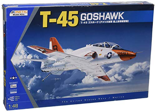 【中古】「非常に良い」キネティック 1/48 アメリカ海軍 T-45A/C ゴスホーク プラモデル KNE48038