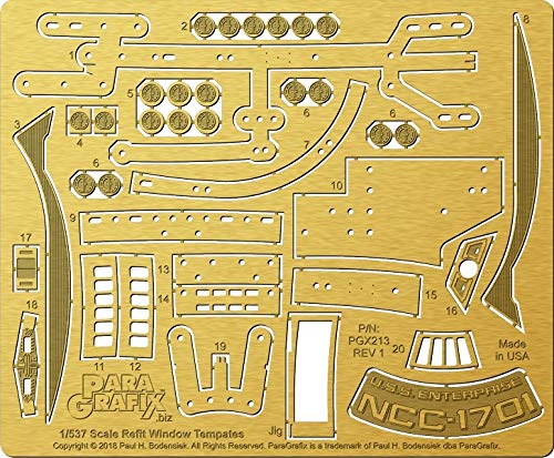 【中古】スタートレック - リフィット エンタープライズウィンドウドリルテンプレート - PGX213