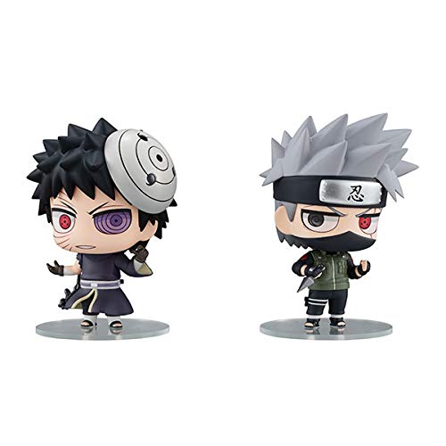 【中古】「非常に良い」ちみメガ バディシリーズ! NARUTO-ナルト- 疾風伝 はたけカカシ&うちはオビト 忍界大戦セット 約65mm PVC製 塗装済み完成品フィギュア