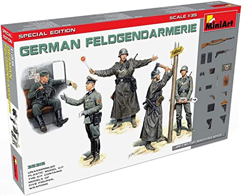 【中古】「未使用品」ミニアート(Miniart) 1/35 ドイツ陸軍 野戦憲兵5体セット1930-40年代 武器・装備品付 プラモデル MA35315
