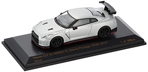 【中古】「ほぼ新品」CARNEL 1/64 ニッサン GT-R NISMO N Attack Package (R35) 2015 Silver 切り上げる品