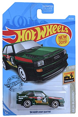 【中古】「ほぼ新品」Hot Wheels Baja Blazers Series 7/10 84 Sport Quattro 43/250 Green