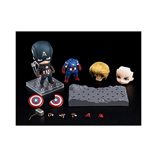 【中古】ねんどろいど アベンジャーズ/エンドゲーム キャプテン・アメリカ エンドゲーム・エディション DX Ver. ノンスケール ABS&PVC製 塗装済み可動フィギュア