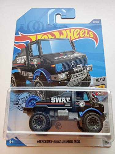【中古】「未当て嵌める品」Hot Wheels 2020 Treasure Hunt Hw Metro Mercedes-Benz Unimog 1300 33/250 Black おもちゃ-車