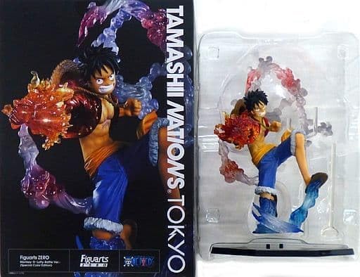 【中古】バンダイ(BANDAI) フィギュアーツZERO モンキー・D・ルフィ -Battle Ver. ゴムゴムの火拳銃- (Special Color Edition)