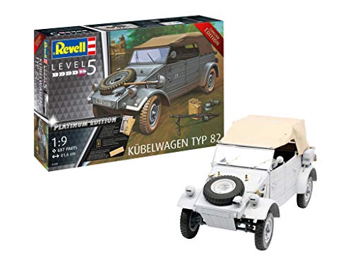 【中古】「ほぼ新品」ドイツレベル 1/9 ドイツ陸軍 キューベルワーゲン Typ 82 プレミアムエディション プラモデル 03500|オマツリライフ別館