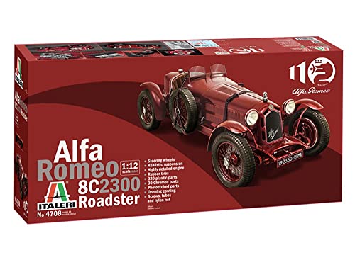 【中古】「未使用品」Italeri イタレリ 1/12 アルファロメオ 8C 2300 ロードスター 110周年記念 (日本語説明書付) プラモデル IT4708