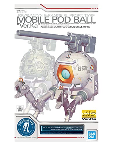 【中古】「非常に良い」RAGING-WAVE MG 1/100 ガンダムベース限定 ボール Ver.Ka メカニカルクリア MOBILE POD BALL
