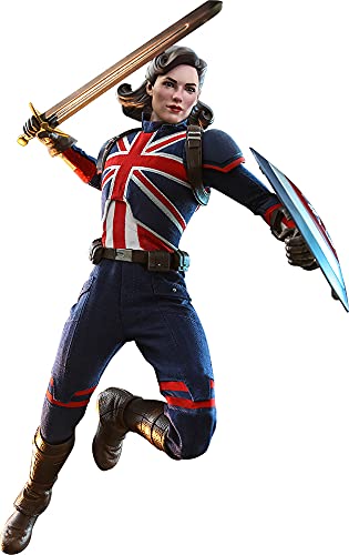 【中古】ホットトイズ(Hot Toys) テレビ・マスターピース ホワット・イフ…? キャプテン・カーター 1/6スケールフィギュア 高さ約29センチ 青 プラスチック HT909166画像